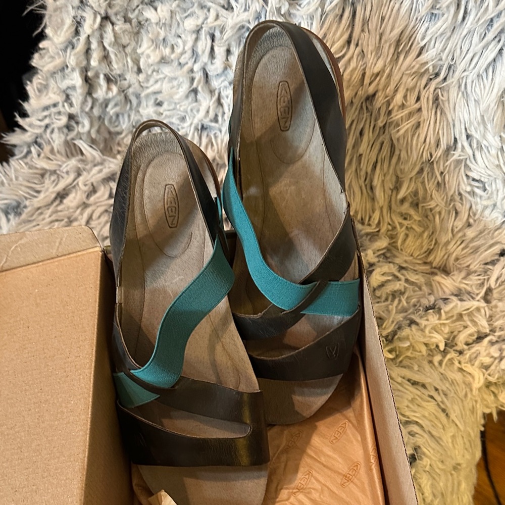 Keen Women's Sandals in Black and Teal